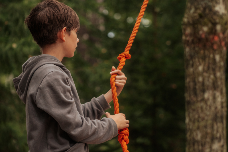 Seile und Sinne im Wald